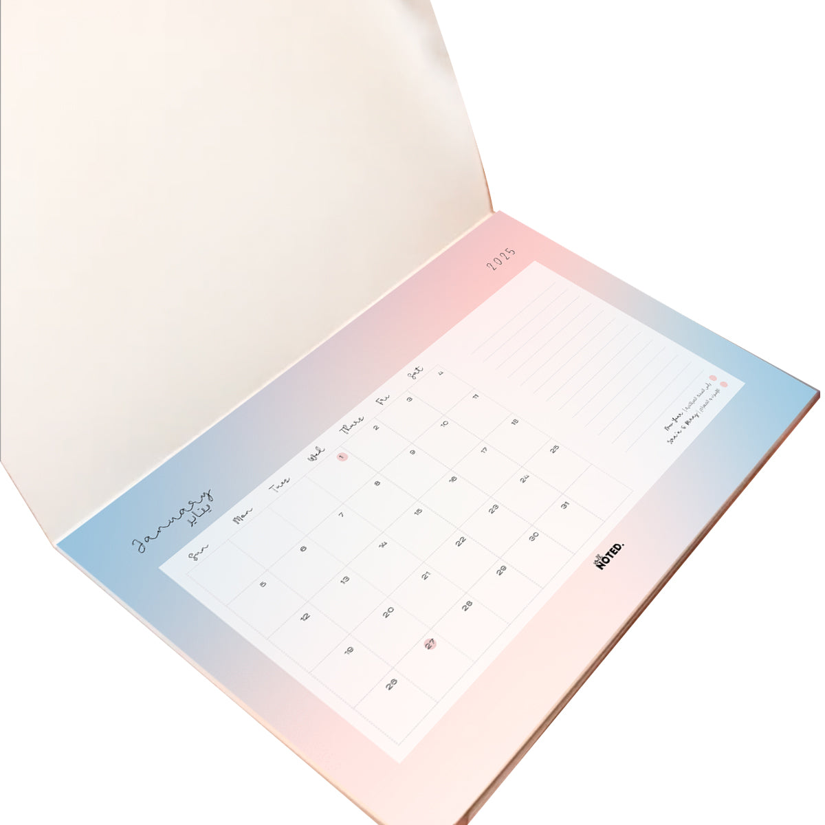 Desktop calendar